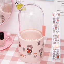 Juwas NEW ARRIVAL Kawaii Snack Girl Makeup Brush Holder- With Pearls