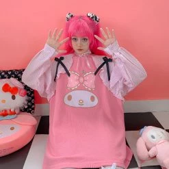 Juwas Cartoon Print Loose Hoodie NEW ARRIVAL