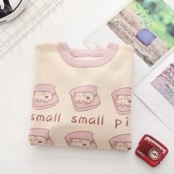 Juwas NEW ARRIVAL Kawaii Small Pig Cotton Sweater
