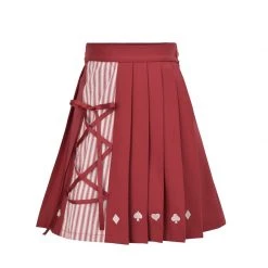 -Juwas Queen Of Hearts Themed Tops Skirt