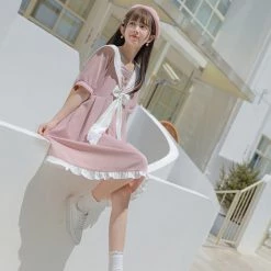 Juwas Baby Pink Sailor Girl Doll Dress NEW ARRIVAL
