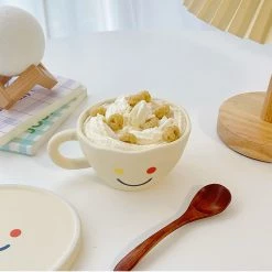Juwas NEW ARRIVAL Smiley Ceramic Mug