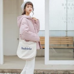 Juwas Basic Chic Pastel Purple Padded Winter Jacket