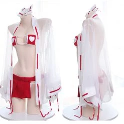 Juwas CLOTHING Sexy Hearts Red Medic Lingerie Set