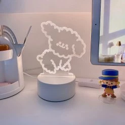 Juwas Cute Bear And Dog Strip LED Desk Night Light