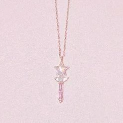 Juwas Magical Fairy Wand Pendant Silver Necklace NEW ARRIVAL