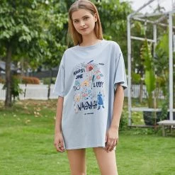 Juwas Graffiti Art Print Long T-shirt NEW ARRIVAL