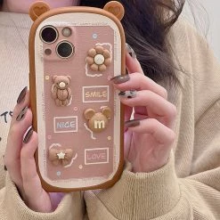 Juwas 3D Bear IPhone Case