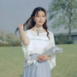 Juwas NEW ARRIVAL Kawaii “You Are My Soul” Choker Tees