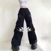 Juwas Gothic Loose Cargo Pants