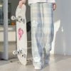 Juwas NEW ARRIVAL Cloud Plaid Style Trouser Pants