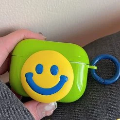 Juwas Smile Emoji Green Airpods Case NEW ARRIVAL