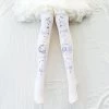 Juwas Kawaii Galaxy Ink Print Knee Socks CLOTHING