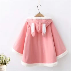Juwas Rabbit Ears Carrot Embroidery Coat CLOTHING