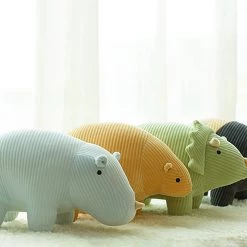 Juwas Kawaii Mini Triceratops Rhinoceros Polar Bear Plush Toys