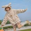 Juwas Bunny Hooded Berber Fleece Jacket