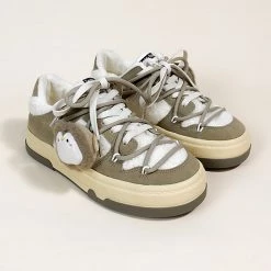 Juwas Shoes Penguin Platform Inner Fleece Sneakers 11 Juwas Shoes Penguin Platform Inner Fleece Sneakers