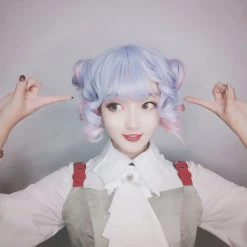 Juwas Fashion & Beauty Unicorn Pastel Curly Short Pixie Wig