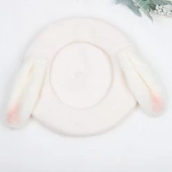 Juwas White Rabbit Ears Beret Hat
