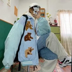 Juwas NEW ARRIVAL Bear Family Winter Jacket