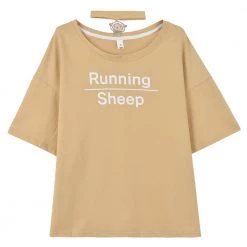 Juwas Running Sheep Choker Shirt NEW ARRIVAL