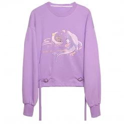 Juwas Dreamy Whale Girl Long Sleeve Sweater NEW ARRIVAL