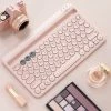 -Juwas Pastel Color Chargeable Wireless Bluetooth Keyboard For Phone And IPad NEW ARRIVAL
