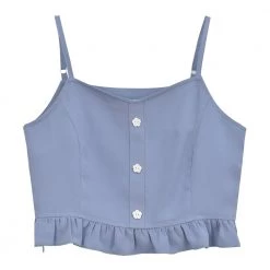 Juwas NEW ARRIVAL Summer Korean Top And Capri Square Pants Set