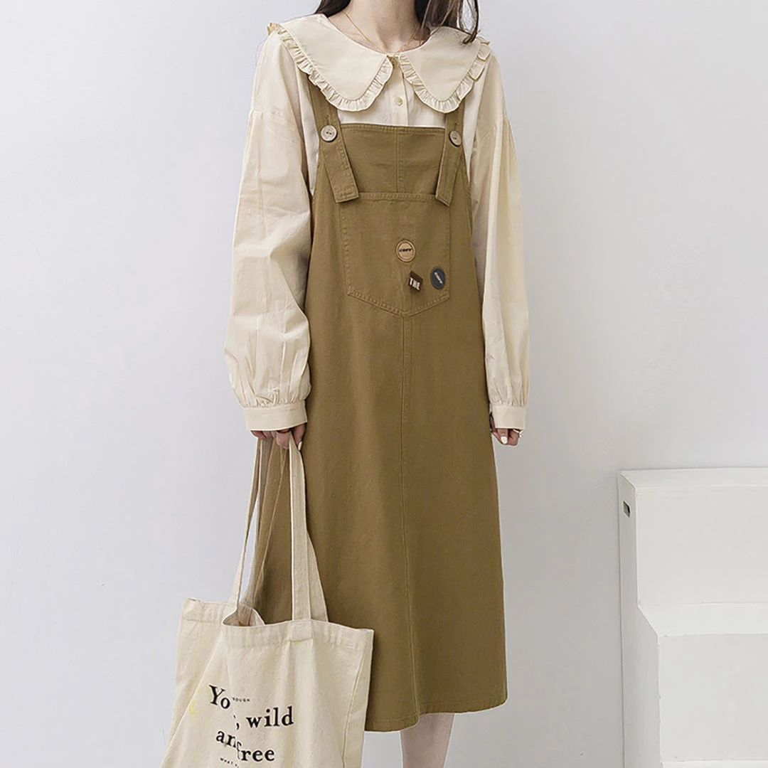 Juwas NEW ARRIVAL Doll Collar Long Sleeve Loose Shirt 6 Juwas NEW ARRIVAL Doll Collar Long Sleeve Loose Shirt