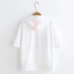 Juwas NEW ARRIVAL Cartoon Dinosaur Japanese Letters Print Front Pocket T-shirt