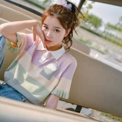 Juwas Vintage Candy Colored Polo