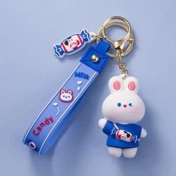Juwas Sweet Candy White Rabbit Keychain NEW ARRIVAL
