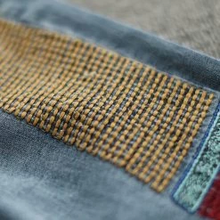 Juwas Retro Embroidery Loose Elastic Waist Jean NEW ARRIVAL