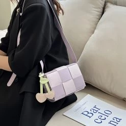 Juwas Color Block Knit Crossbody Bag NEW ARRIVAL