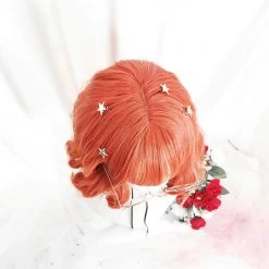 Juwas Fashion & Beauty Candy Red Full Bangs Short Hair Wig