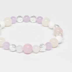 Juwas NEW ARRIVAL Romantic Light Pink Purple Bracelet