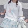 Juwas Kawaii Mr. Bear Basic Graphic T-Shirt NEW ARRIVAL