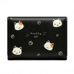 Juwas NEW ARRIVAL Pretty Cats Print Credit Card Holder Wallet