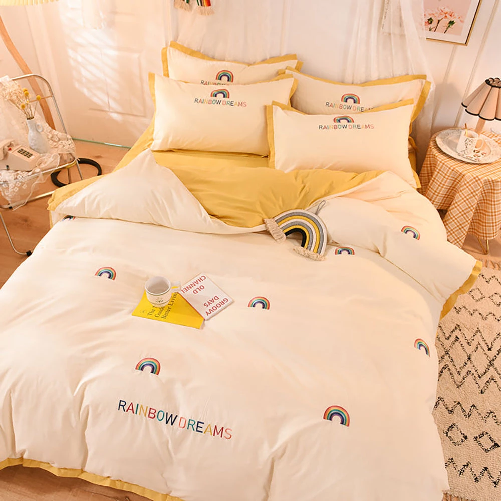 Juwas NEW ARRIVAL Kawaii Minimalistic Princess Pastel Patterns Bedding And Pillow Covers 3 Juwas NEW ARRIVAL Kawaii Minimalistic Princess Pastel Patterns Bedding And Pillow Covers