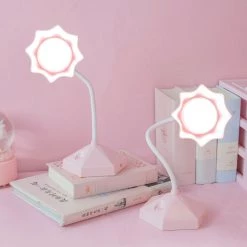 Juwas Kawaii Flowers Rechargeable LED Desk Lamp Lamp & Projector