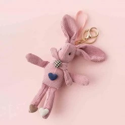 Juwas NEW ARRIVAL Bunny Hearts Mini Stuffed Keychain