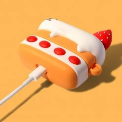 Juwas Kitten On Strawberry Cake Airpods Case NEW ARRIVAL