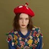 Juwas Kawaii Mushroom Handmade Beret