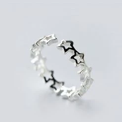 Juwas Classic Mini Stars Silver Ring