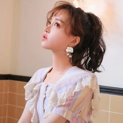 Juwas NEW ARRIVAL Kawaii Clouds And Stars Dangle Earrings