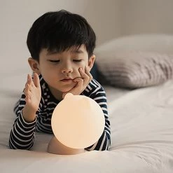 Juwas Adorable Round Cat Warm Night Light NEW ARRIVAL
