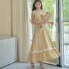 Juwas NEW ARRIVAL Princess Ribbon Chiffon Maxi Dress