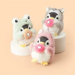 Juwas Kawaii Penguin With Hat Keychain