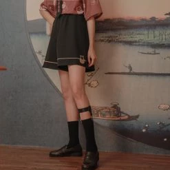 Juwas Kawaii Japanese Lucky Cat Printed Top Short NEW ARRIVAL 15 Juwas Kawaii Japanese Lucky Cat Printed Top Short NEW ARRIVAL