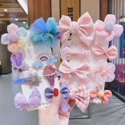 Juwas Flower Bowknot Hair Clips Set NEW ARRIVAL